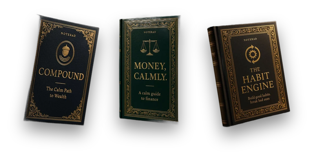 The Money Shelf — included book covers