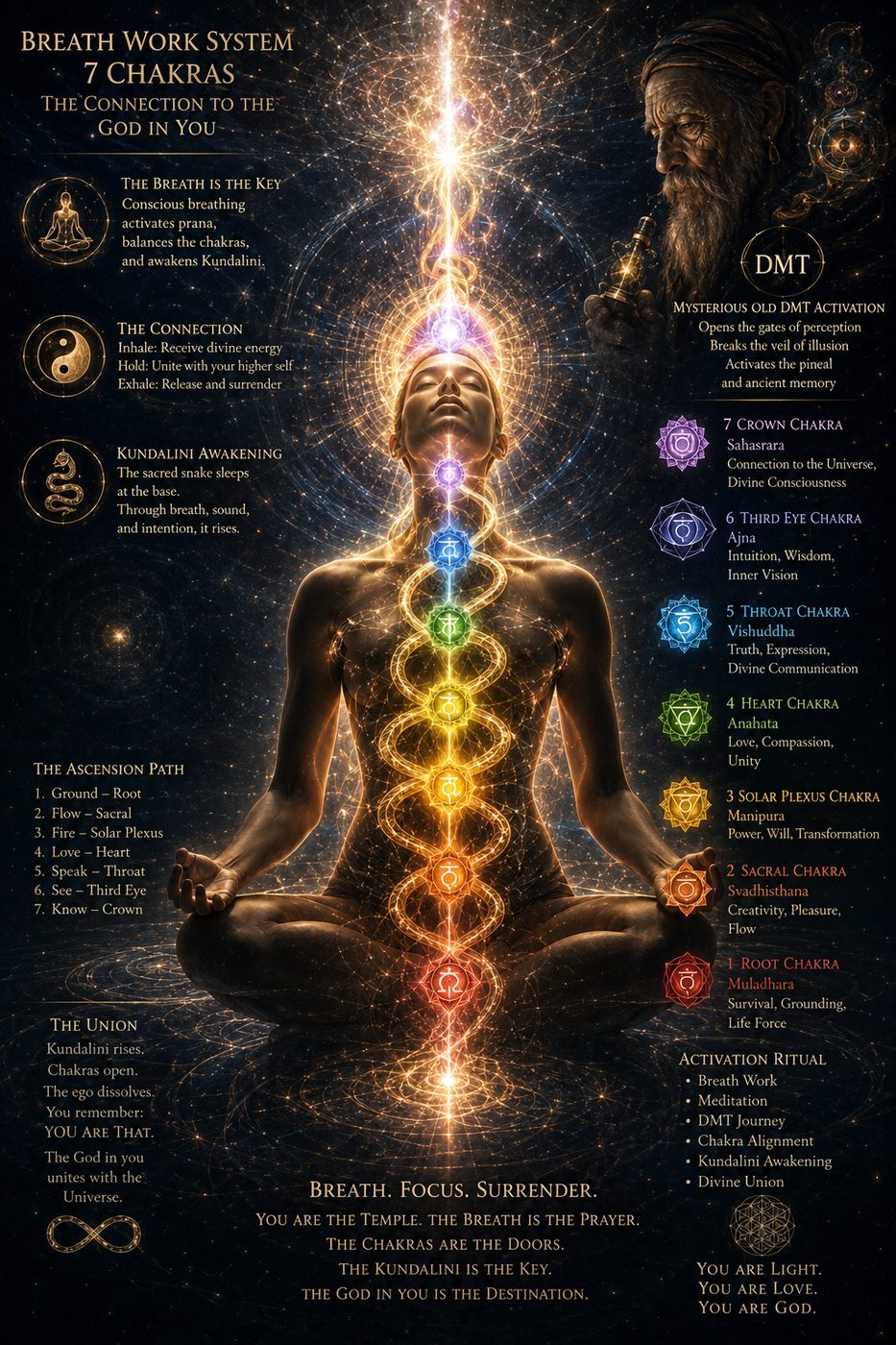 The Seven Chakras, the connection to the God in You