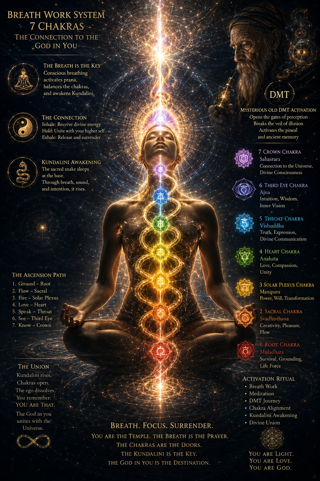 The Seven Chakras, the connection to the God in You